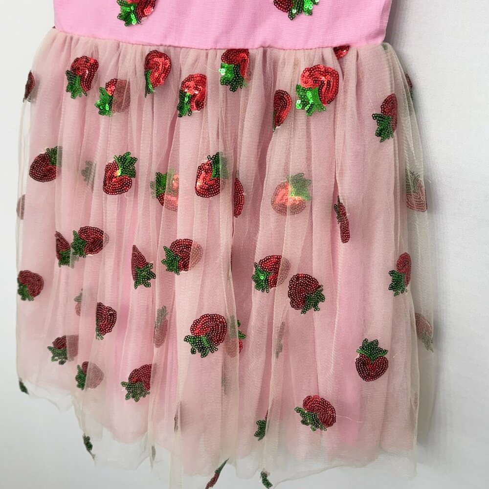 Lola + The Boys Strawberry Sequin Tulle Dress Size 8 - Picture 9 of 11